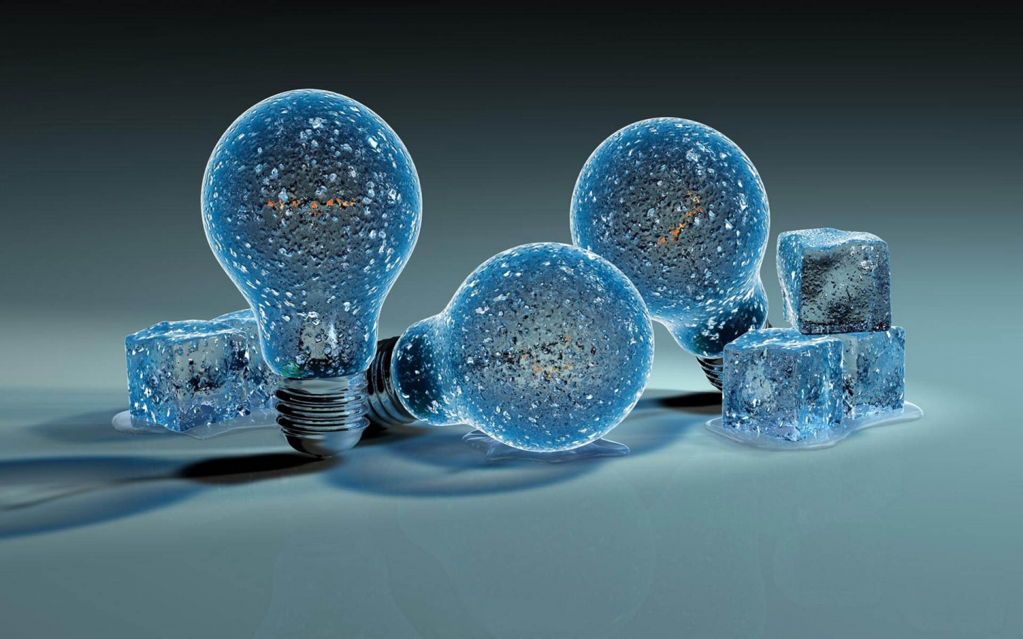 Iced Light Bulbs for 1440 x 900 widescreen resolution