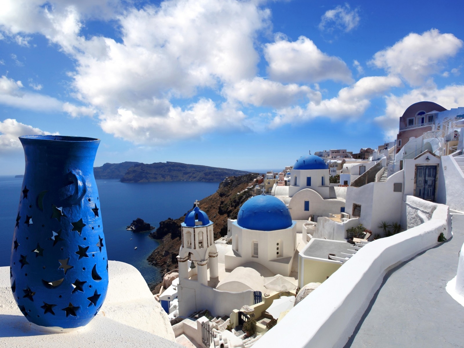 Ideal View from Santorini for 1600 x 1200 resolution