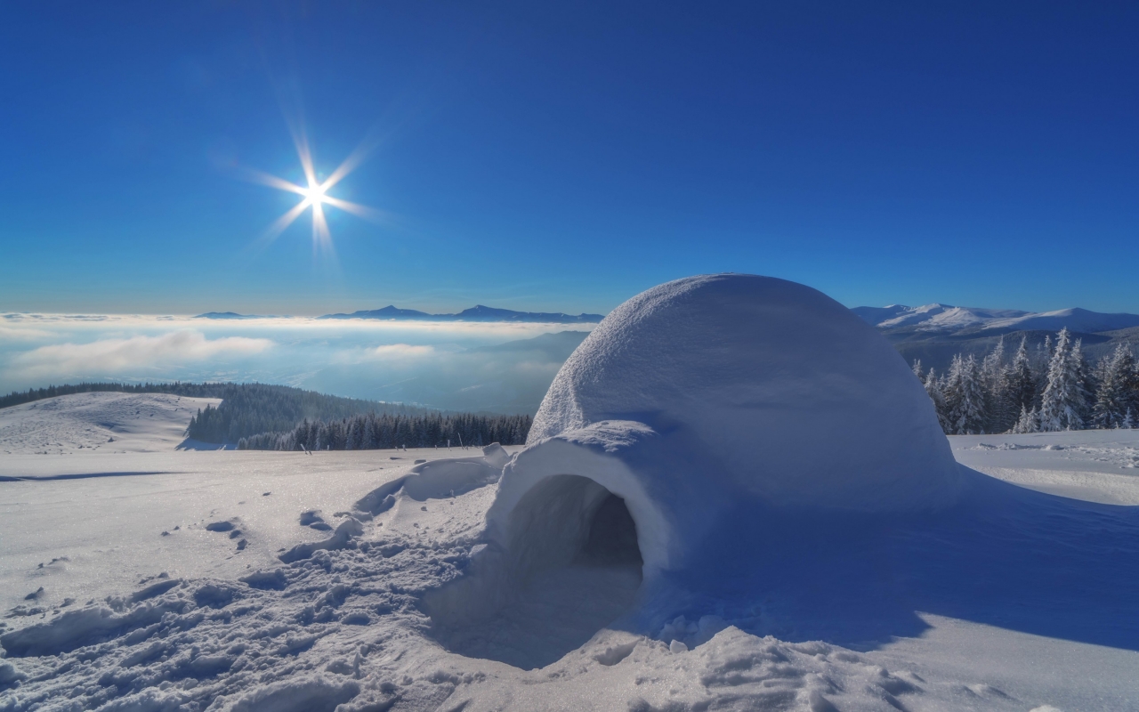 Igloo for 1280 x 800 widescreen resolution