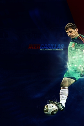 Iker Casillas Fan Art for 320 x 480 iPhone resolution