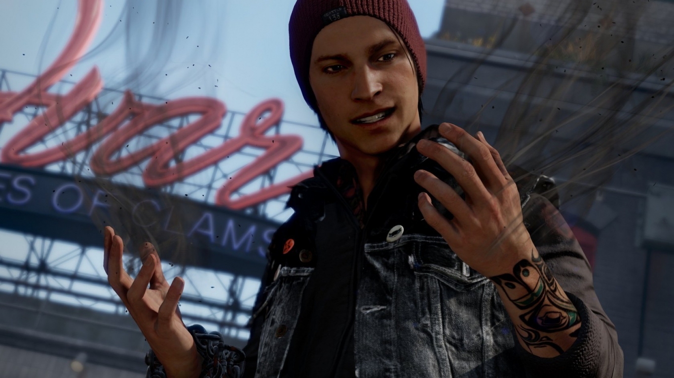 inFamous Second Son Game for 1366 x 768 HDTV resolution