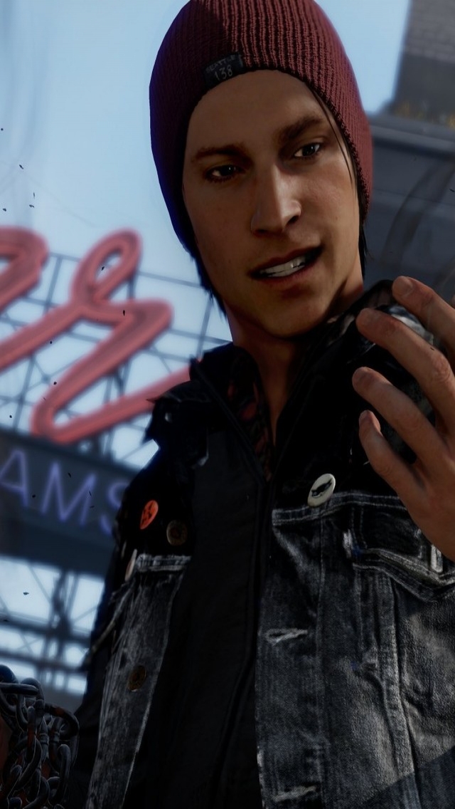 inFamous Second Son Game for 640 x 1136 iPhone 5 resolution