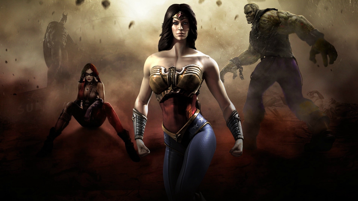 Injustice Heroes for 1366 x 768 HDTV resolution
