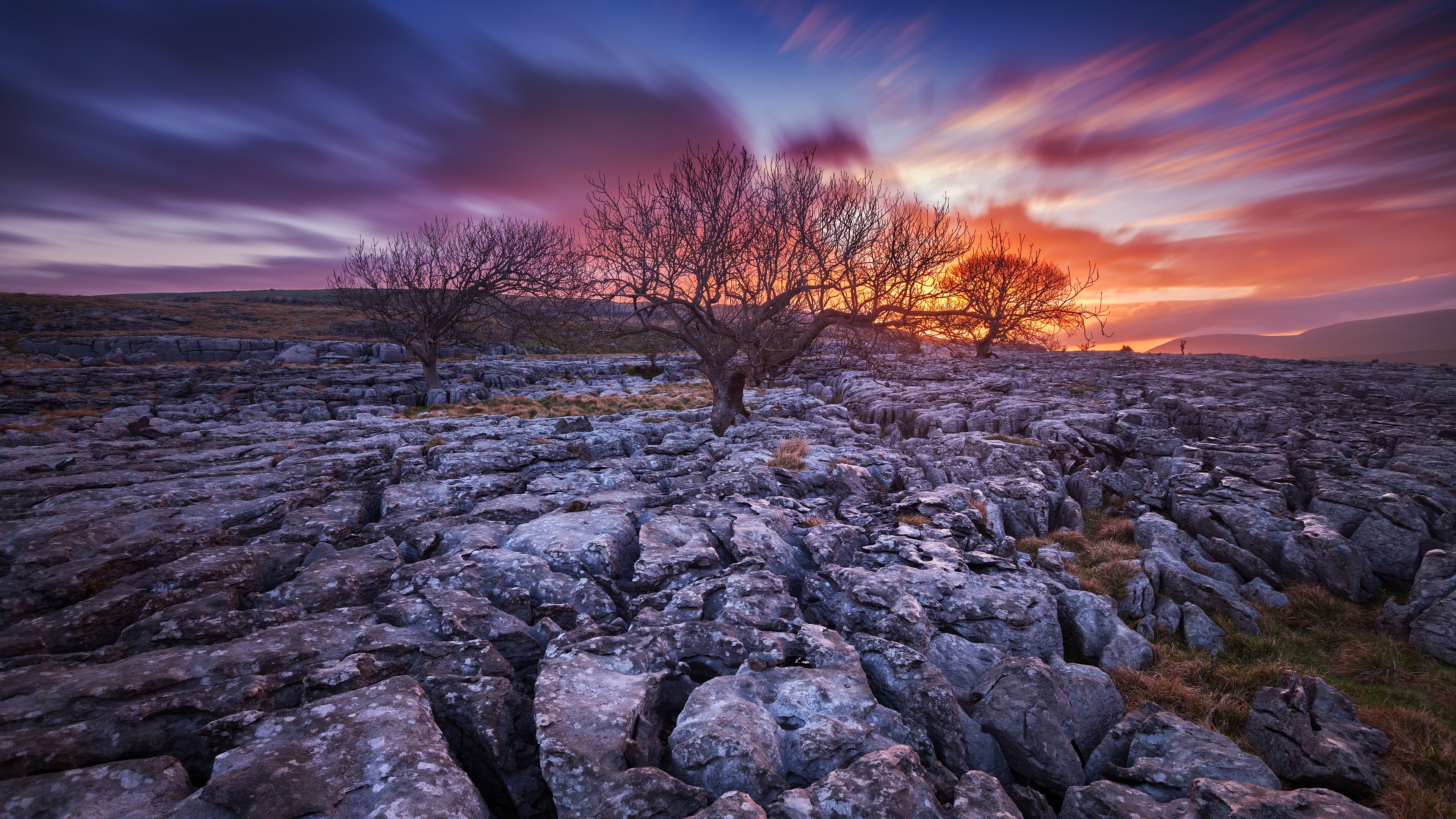 Insane Sunset Landscape for 3840 x 2160 Ultra HD resolution