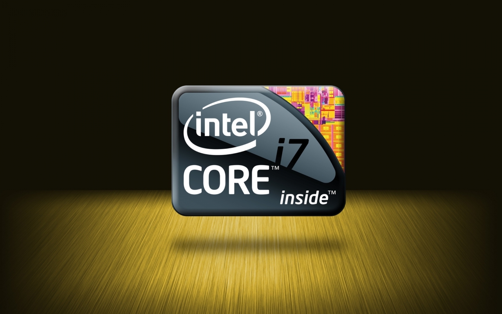 Intel Core I7 Inside for 1680 x 1050 widescreen resolution