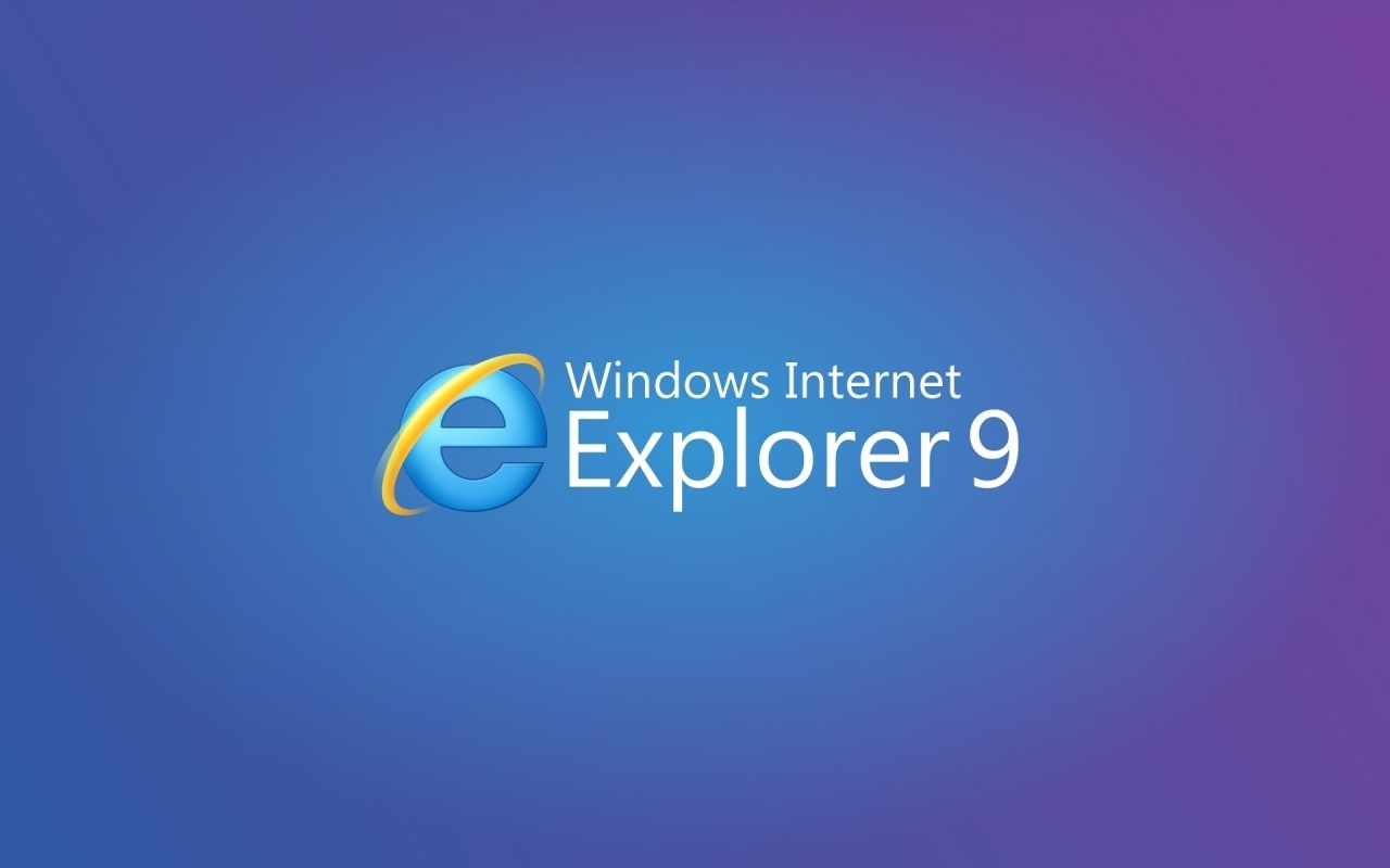 Internet Explorer 9 for 1280 x 800 widescreen resolution
