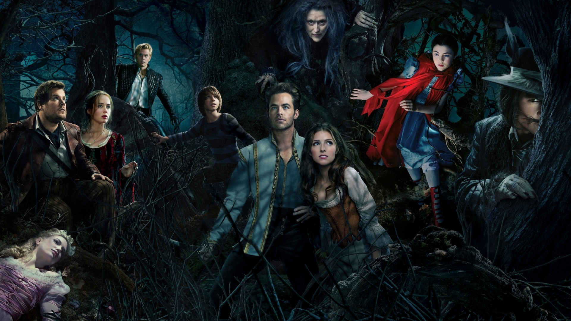 Into the Woods Poster for 1920 x 1080 HDTV 1080p resolution