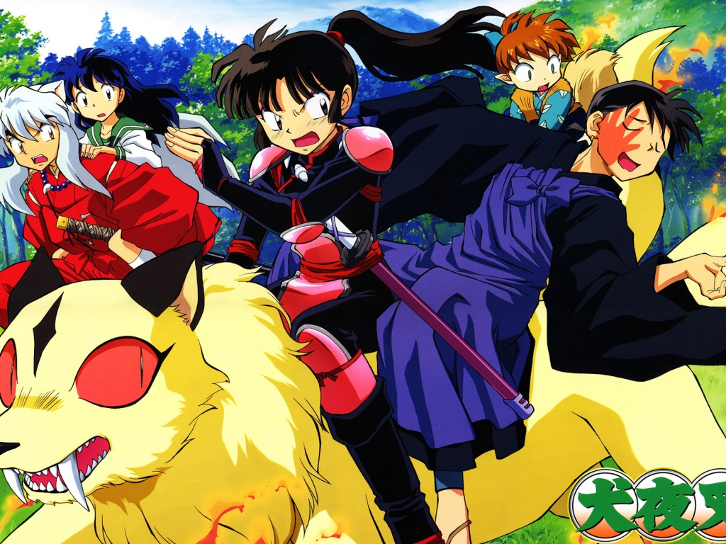Inuyasha Characters for 1024 x 768 resolution
