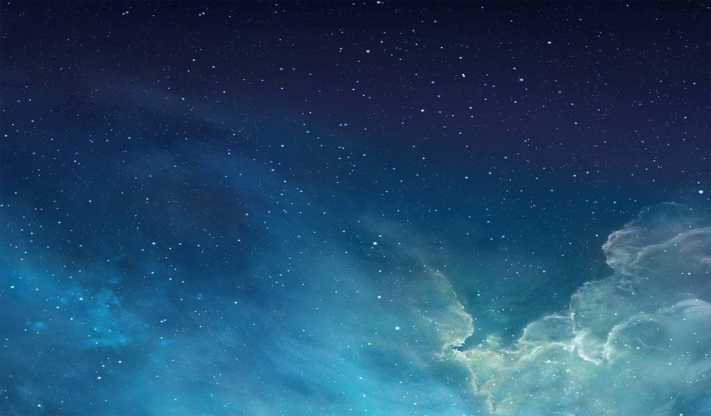 iOS 7 Galaxy for 1024 x 600 widescreen resolution