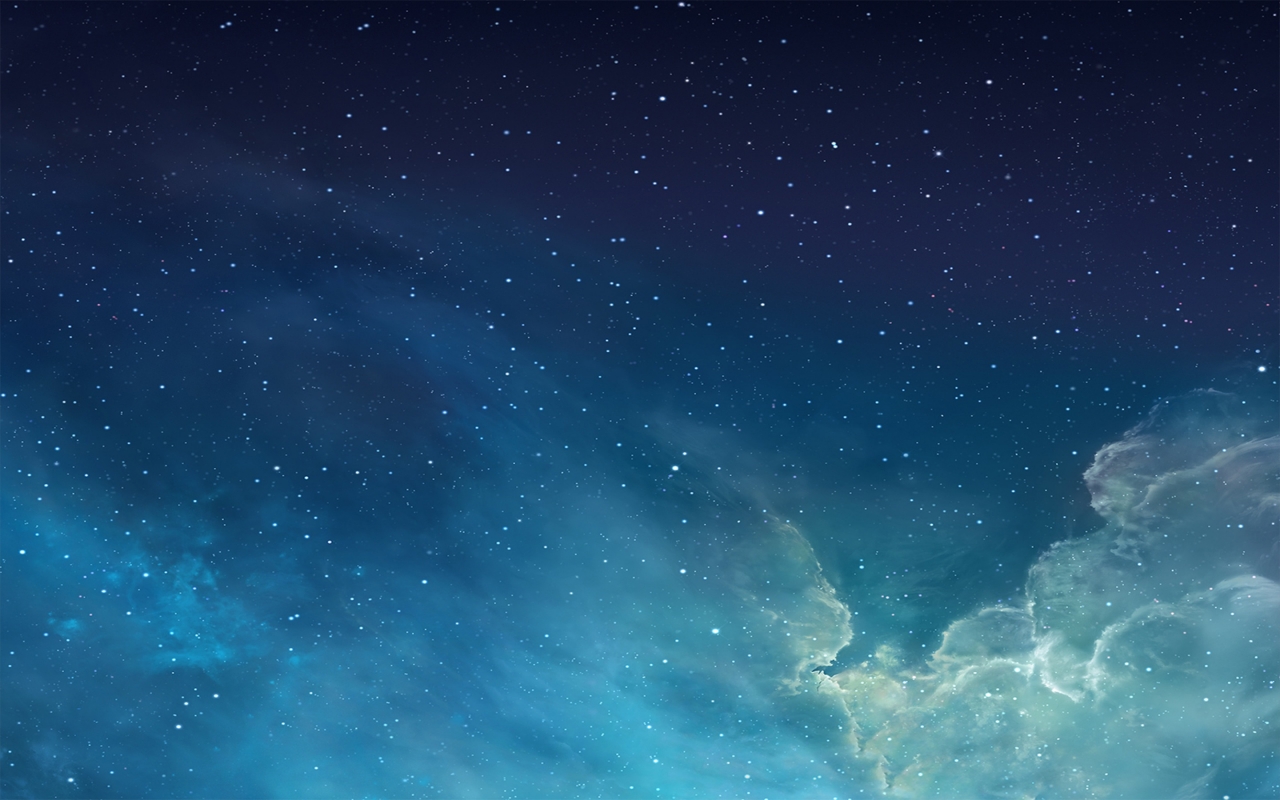 iOS 7 Galaxy for 1280 x 800 widescreen resolution