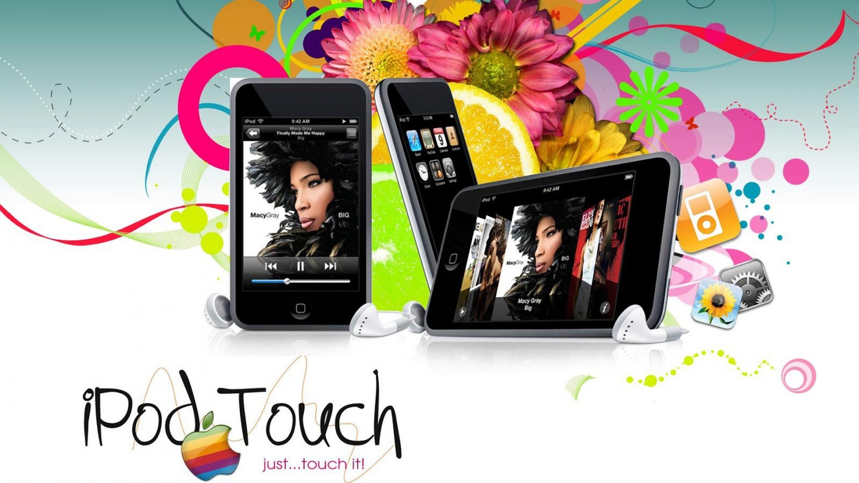 iPod Touch for 1680 x 945 HDTV resolution