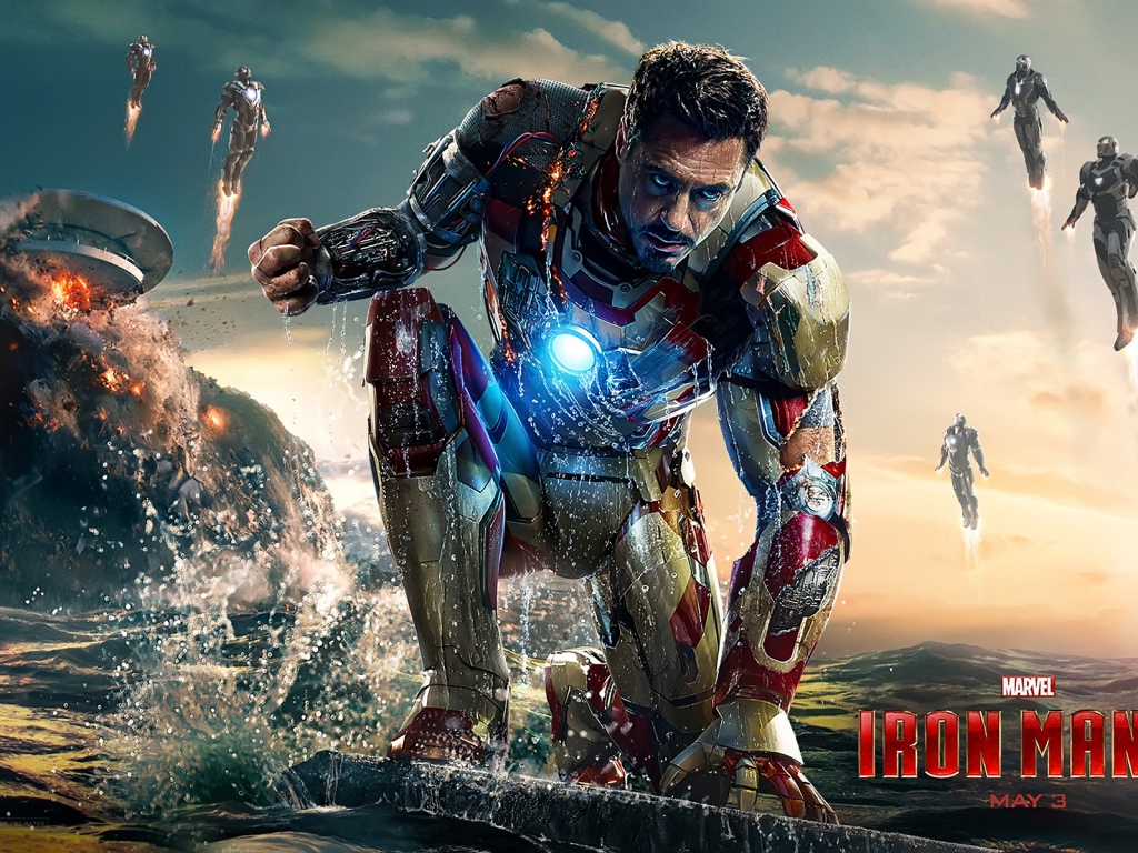 Iron Man 3 2013 for 1024 x 768 resolution