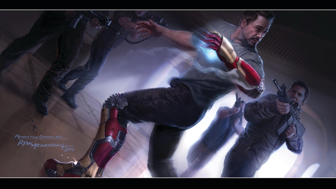 Iron Man 3 Fan Art for 1280 x 720 HDTV 720p resolution