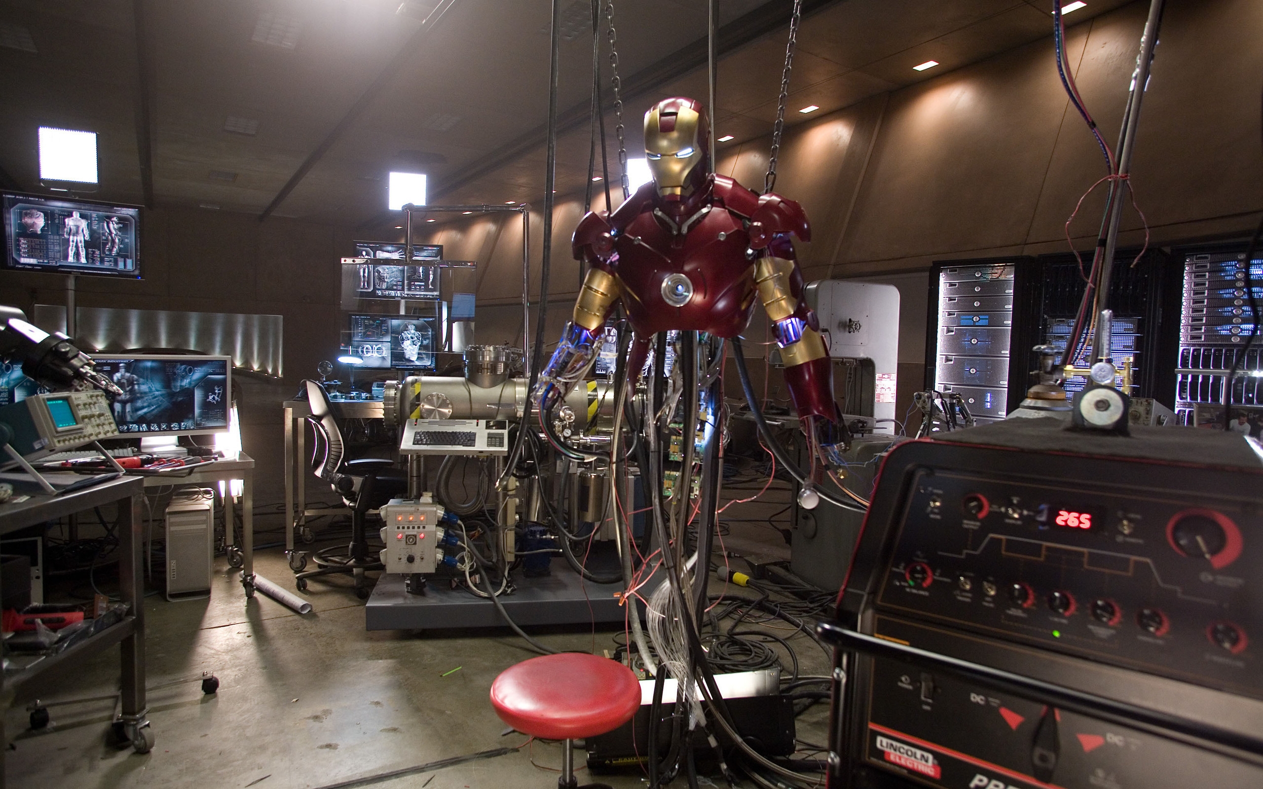 Iron Man Laboratory for 2560 x 1600 widescreen resolution