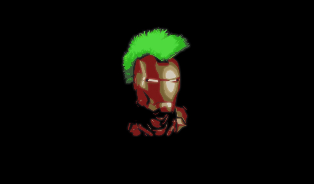 Iron Man Punker for 1024 x 600 widescreen resolution