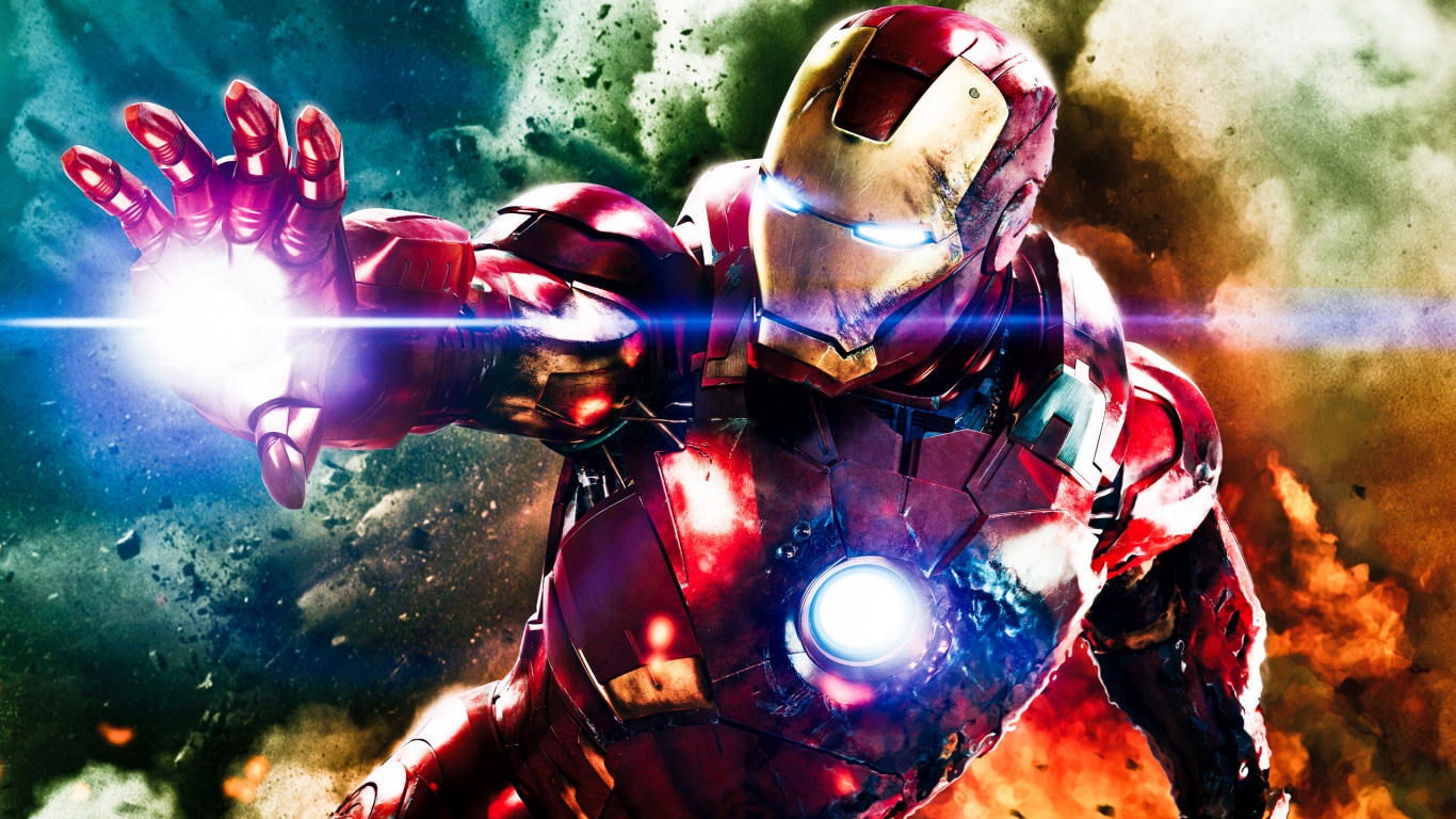 Iron Man The Avengers for 1366 x 768 HDTV resolution