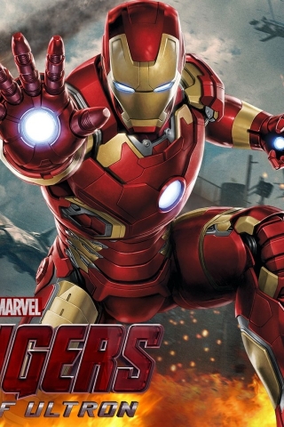Iron Man The Avengers Movie for 320 x 480 iPhone resolution