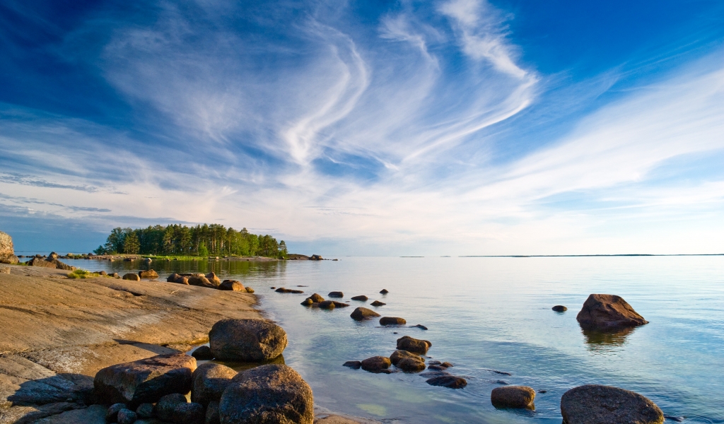 Island of Rakin Kotka for 1024 x 600 widescreen resolution