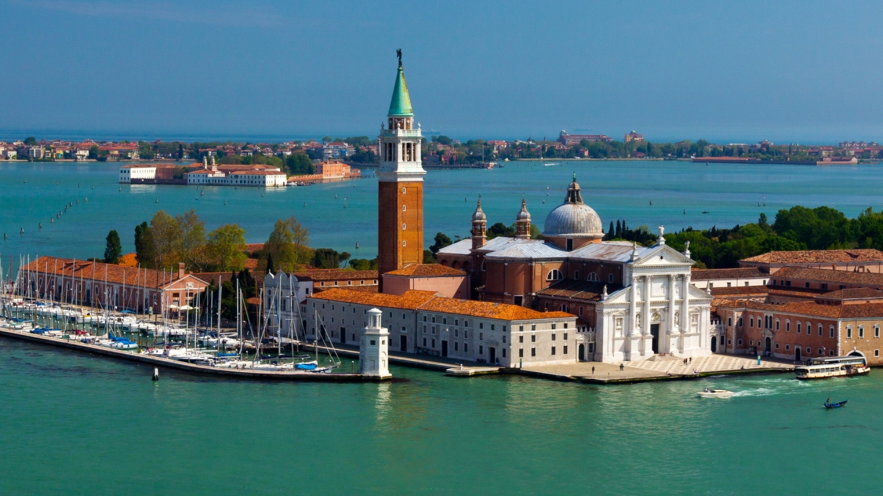 Island San Giorgio Maggiore Venice for 1280 x 720 HDTV 720p resolution