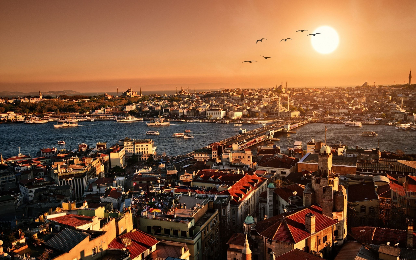 Istanbul City for 1680 x 1050 widescreen resolution