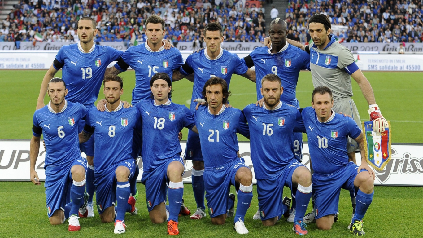 Italia National Team for 1366 x 768 HDTV resolution
