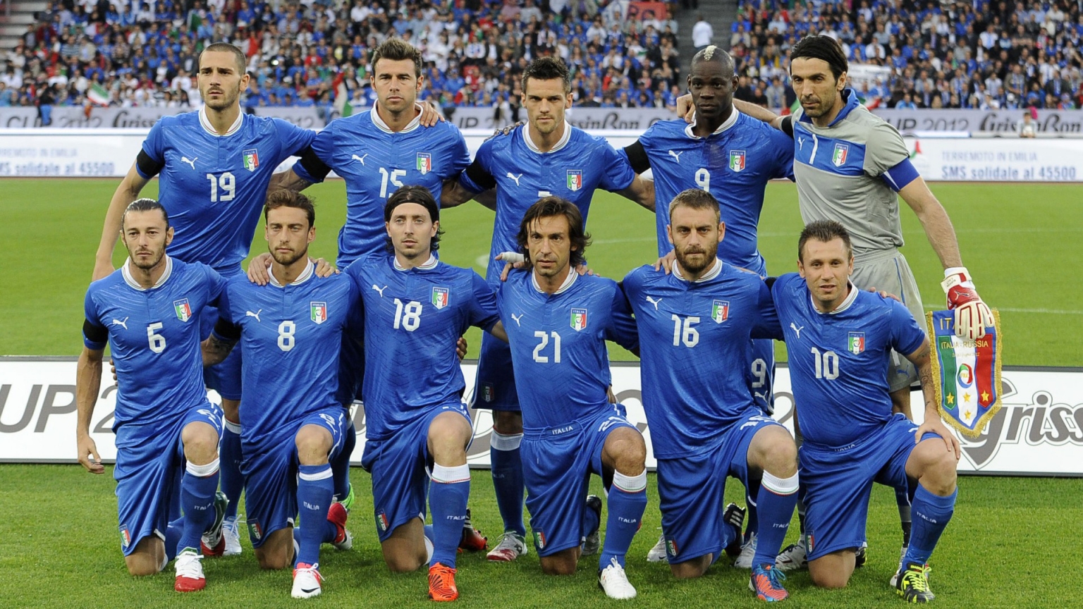 Italia National Team for 1536 x 864 HDTV resolution