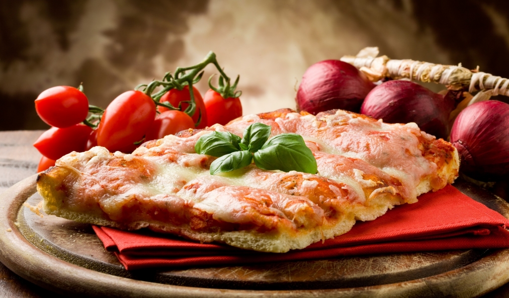 Italian Pizza Slice for 1024 x 600 widescreen resolution