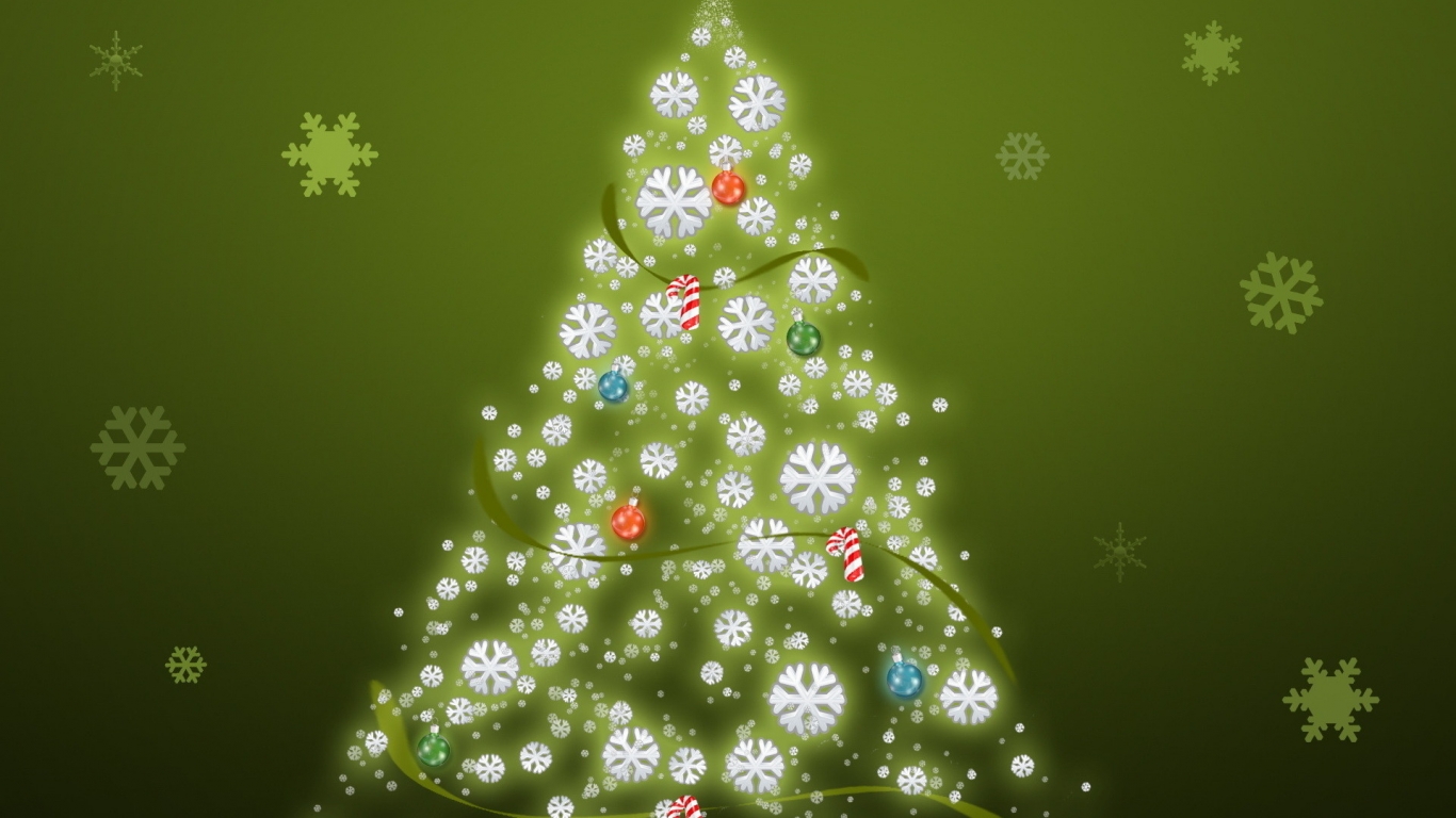 Its Just a Christmas Tree for 1366 x 768 HDTV resolution