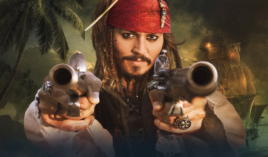 Jack Sparrow for 1024 x 600 widescreen resolution
