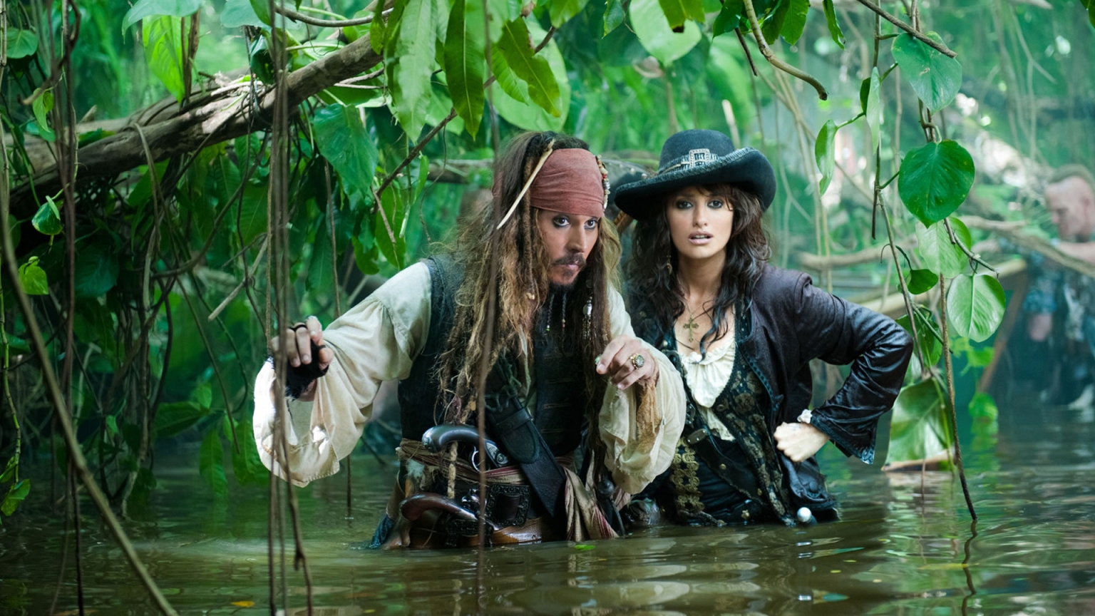 Jack Sparrow and Angelica for 1536 x 864 HDTV resolution