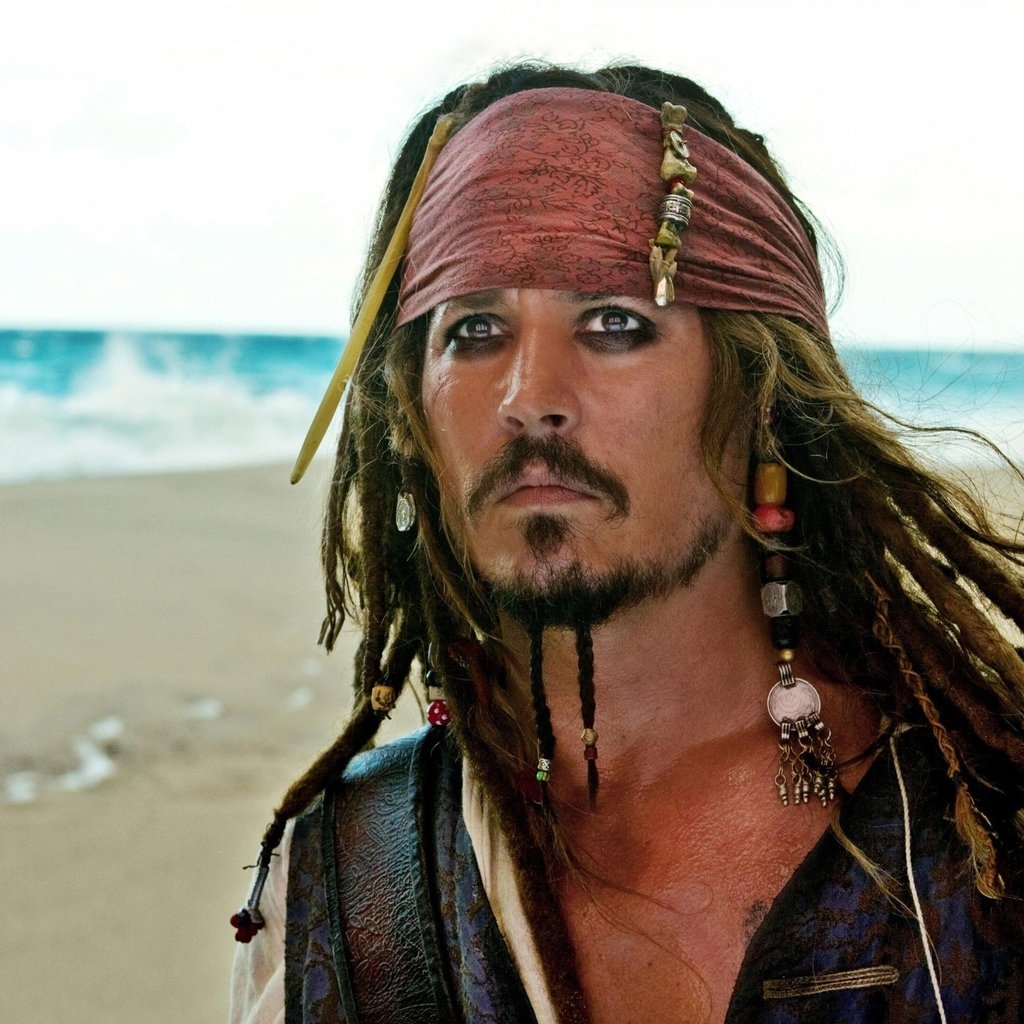 Jack Sparrow Pirates of the Caribbean for 1024 x 1024 iPad resolution