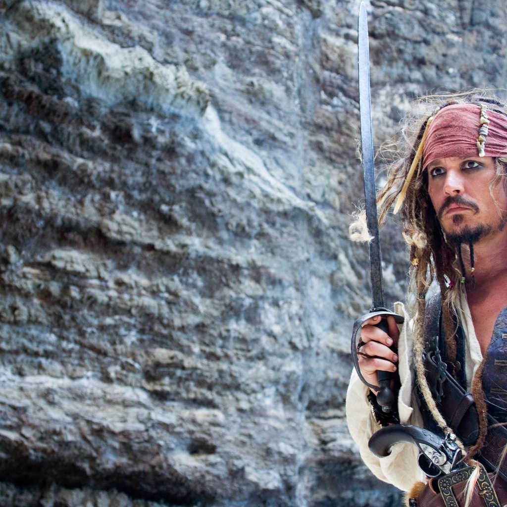 Jack Sparrow Pose for 1024 x 1024 iPad resolution