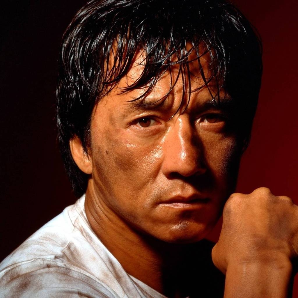 Jackie Chan Pose for 1024 x 1024 iPad resolution
