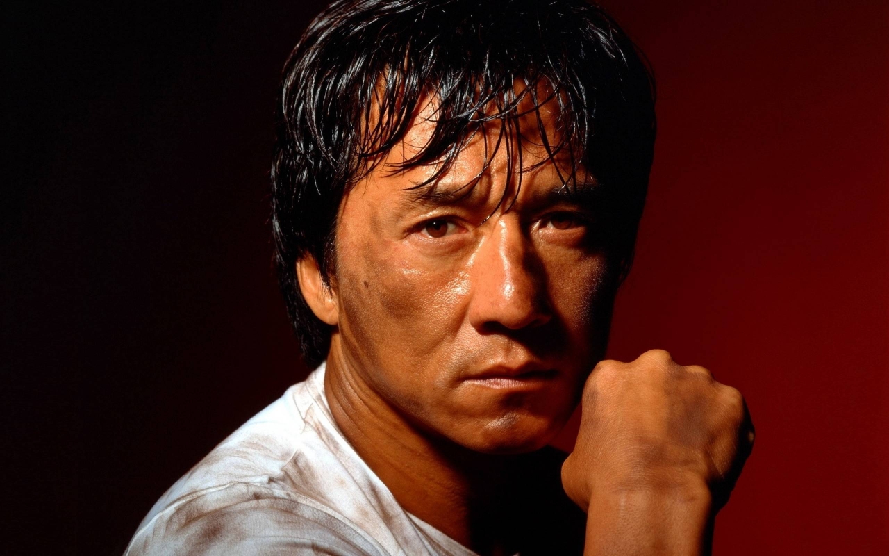 Jackie Chan Pose for 1280 x 800 widescreen resolution
