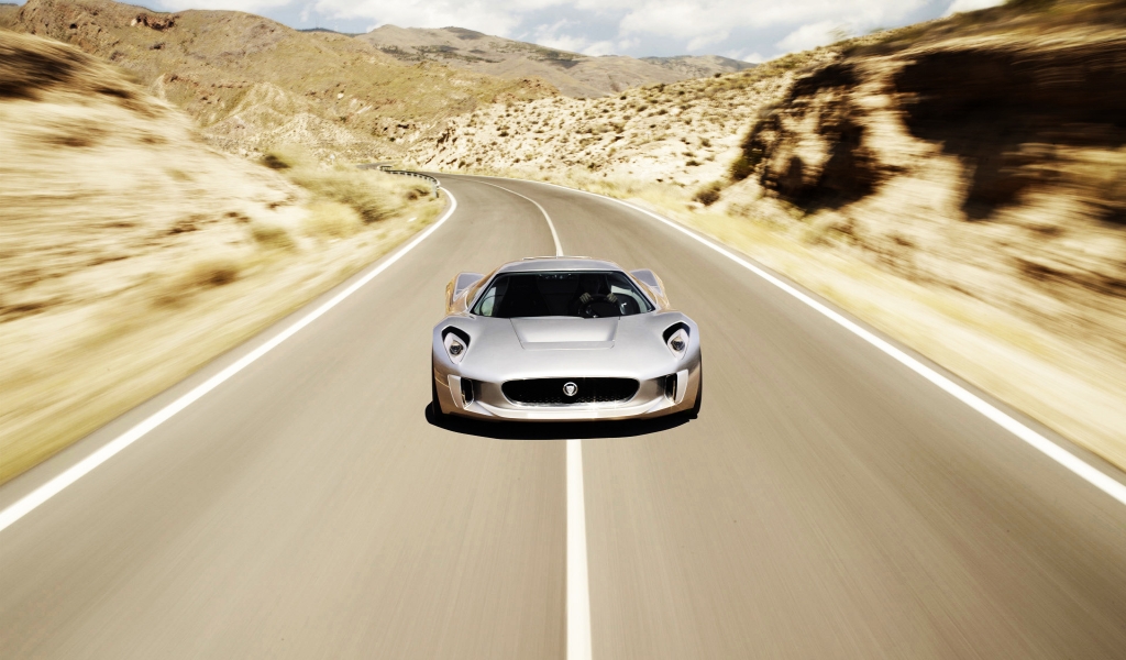 Jaguar C-X75 Concept Speed for 1024 x 600 widescreen resolution