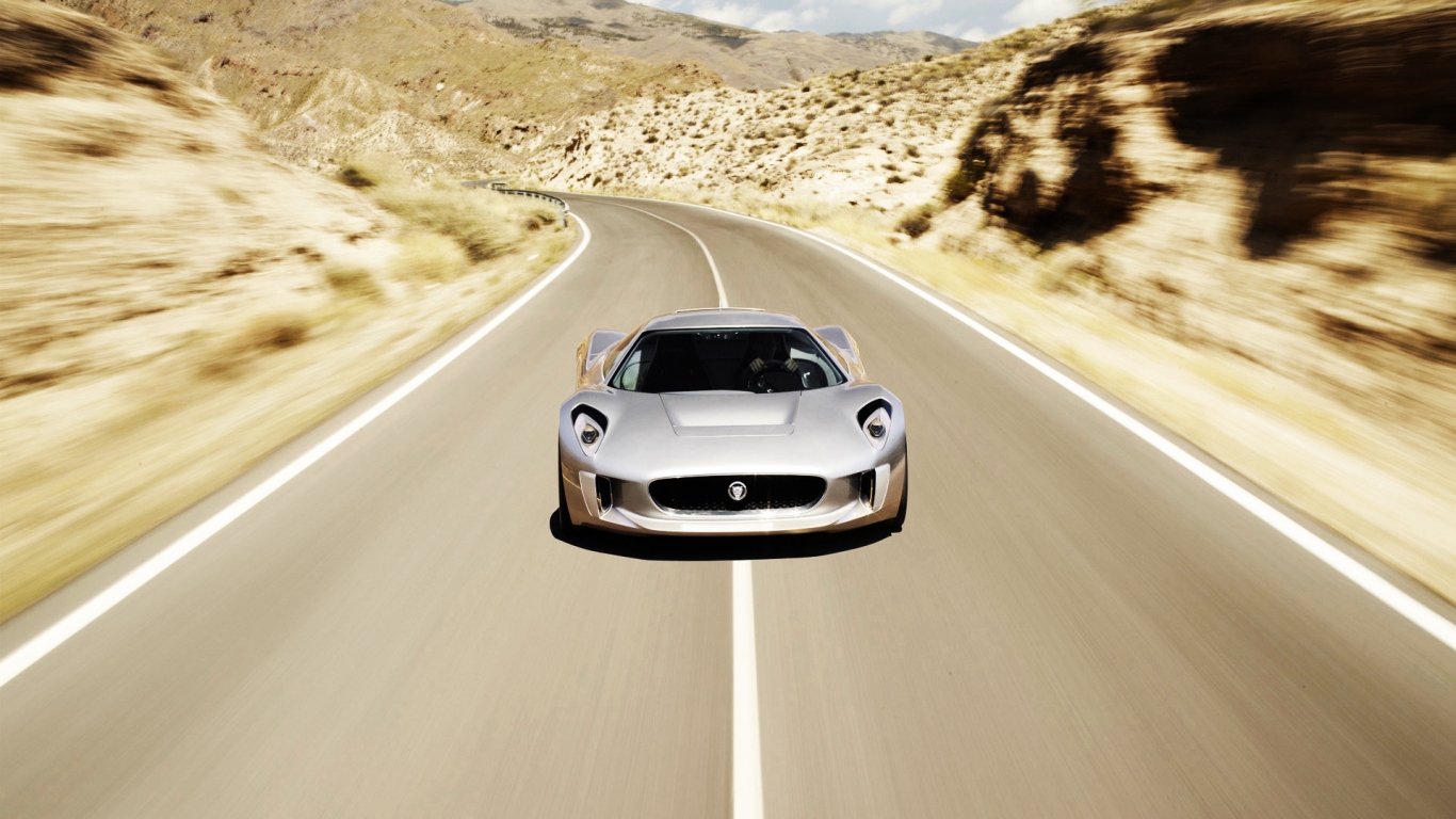Jaguar C-X75 Concept Speed for 1366 x 768 HDTV resolution