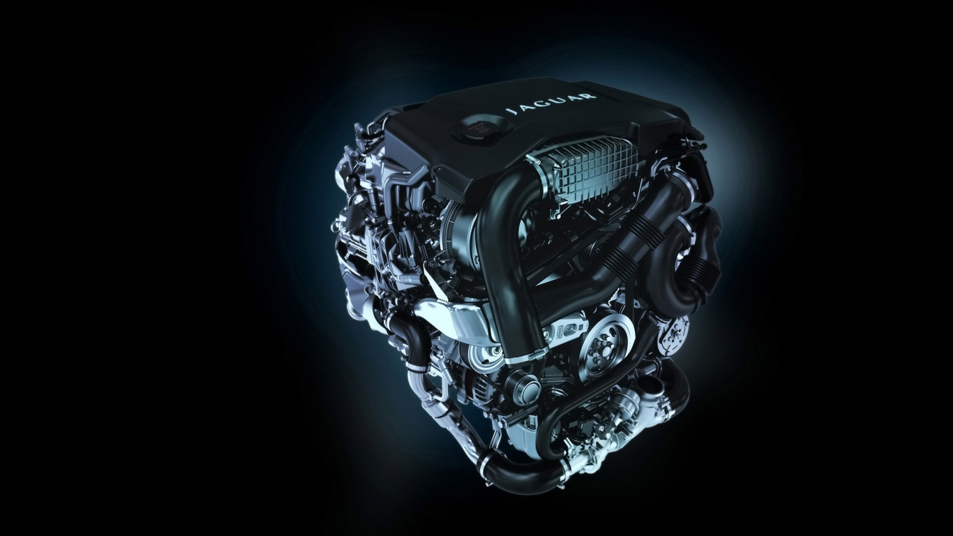 Jaguar XF Diesel S Engine for 1366 x 768 HDTV resolution
