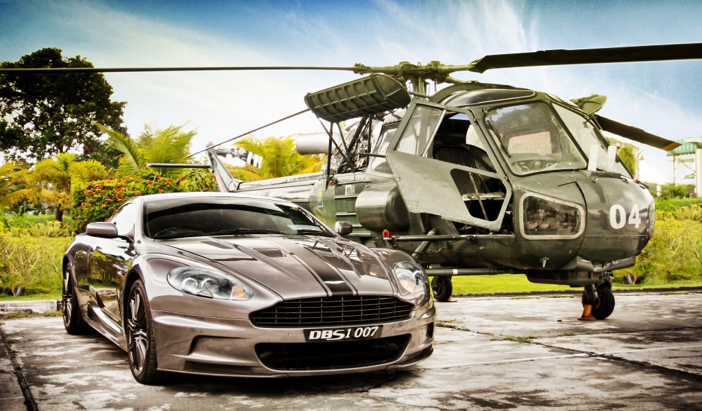 James Bond Aston Martin DBS V12 for 1024 x 600 widescreen resolution