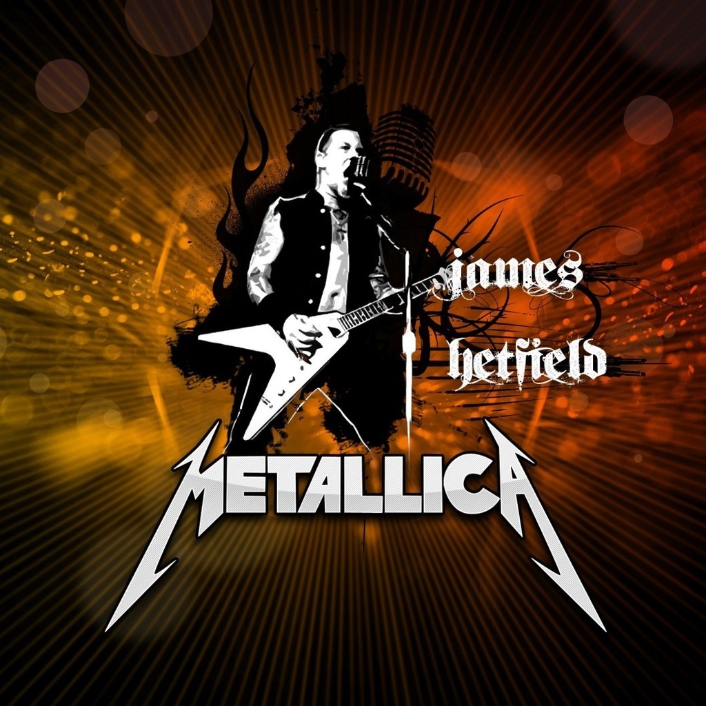 James Hetfield Metallica Poster for 1024 x 1024 iPad resolution