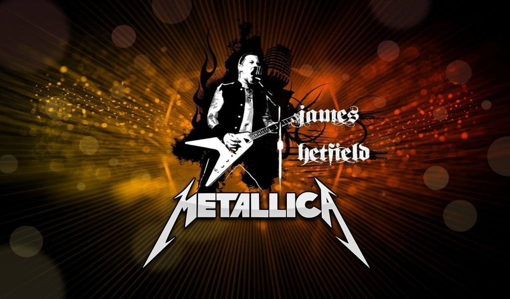 James Hetfield Metallica Poster for 1024 x 600 widescreen resolution