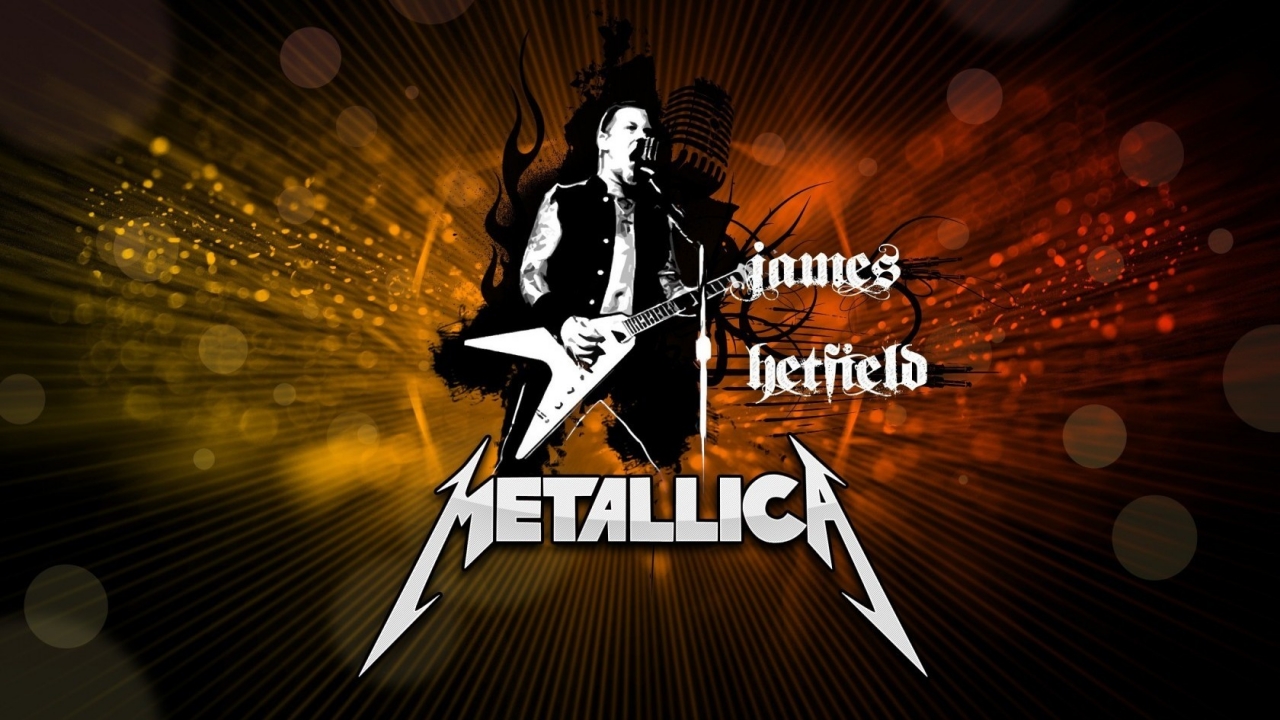 James Hetfield Metallica Poster for 1280 x 720 HDTV 720p resolution