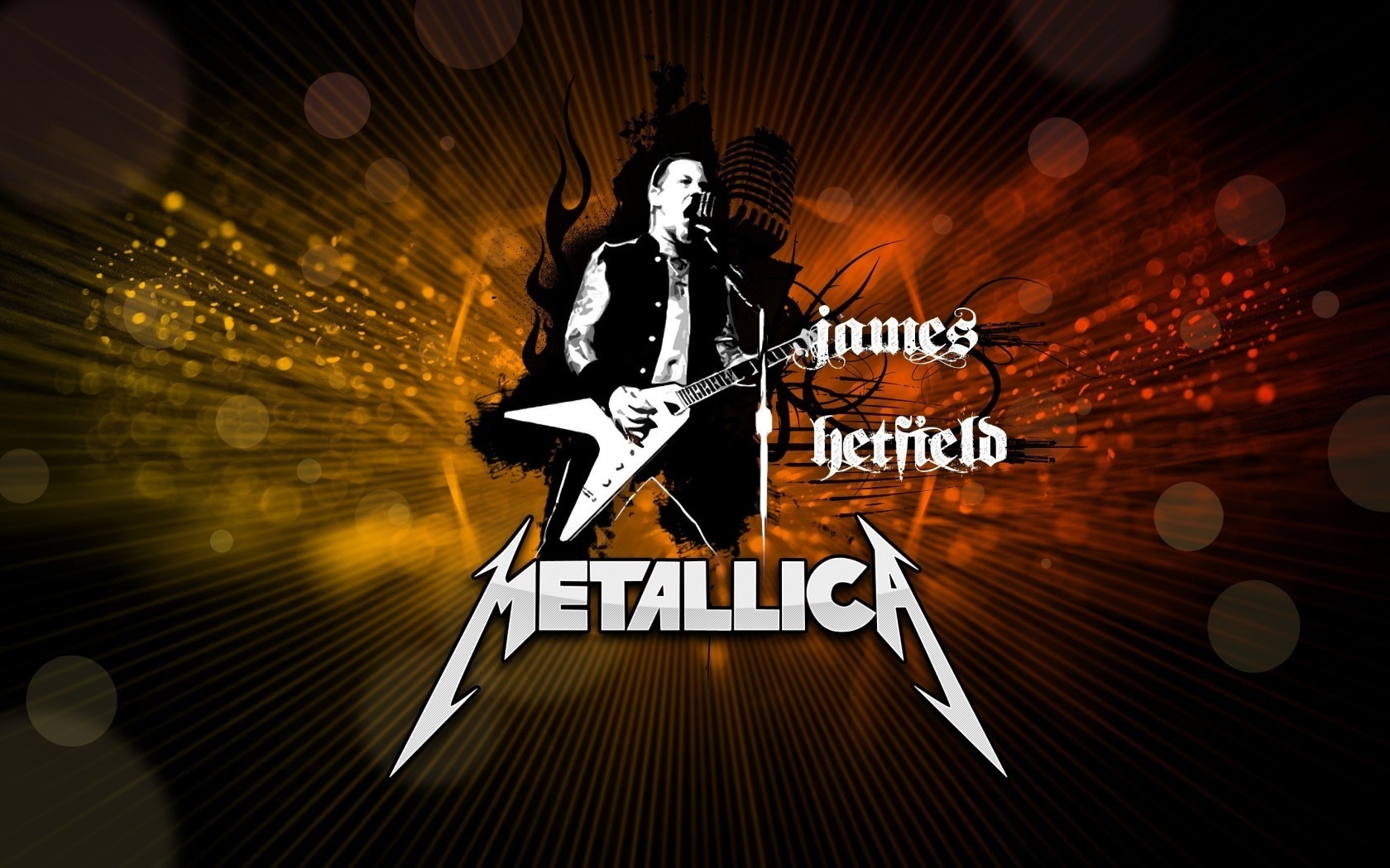 James Hetfield Metallica Poster for 1680 x 1050 widescreen resolution