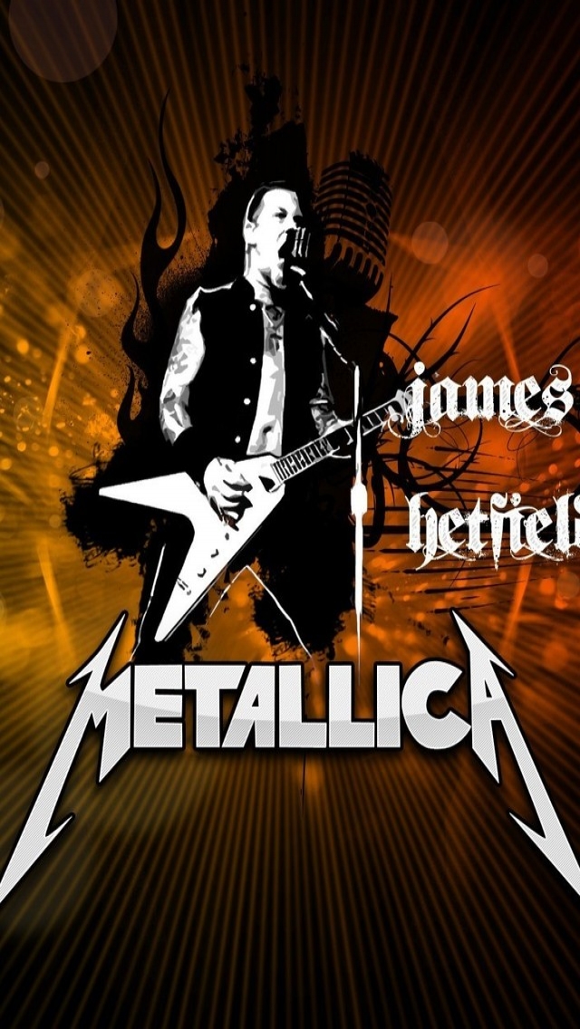 James Hetfield Metallica Poster for 640 x 1136 iPhone 5 resolution