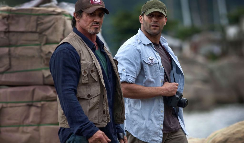 Jason Statham and Sylvester Stallone  for 1024 x 600 widescreen resolution