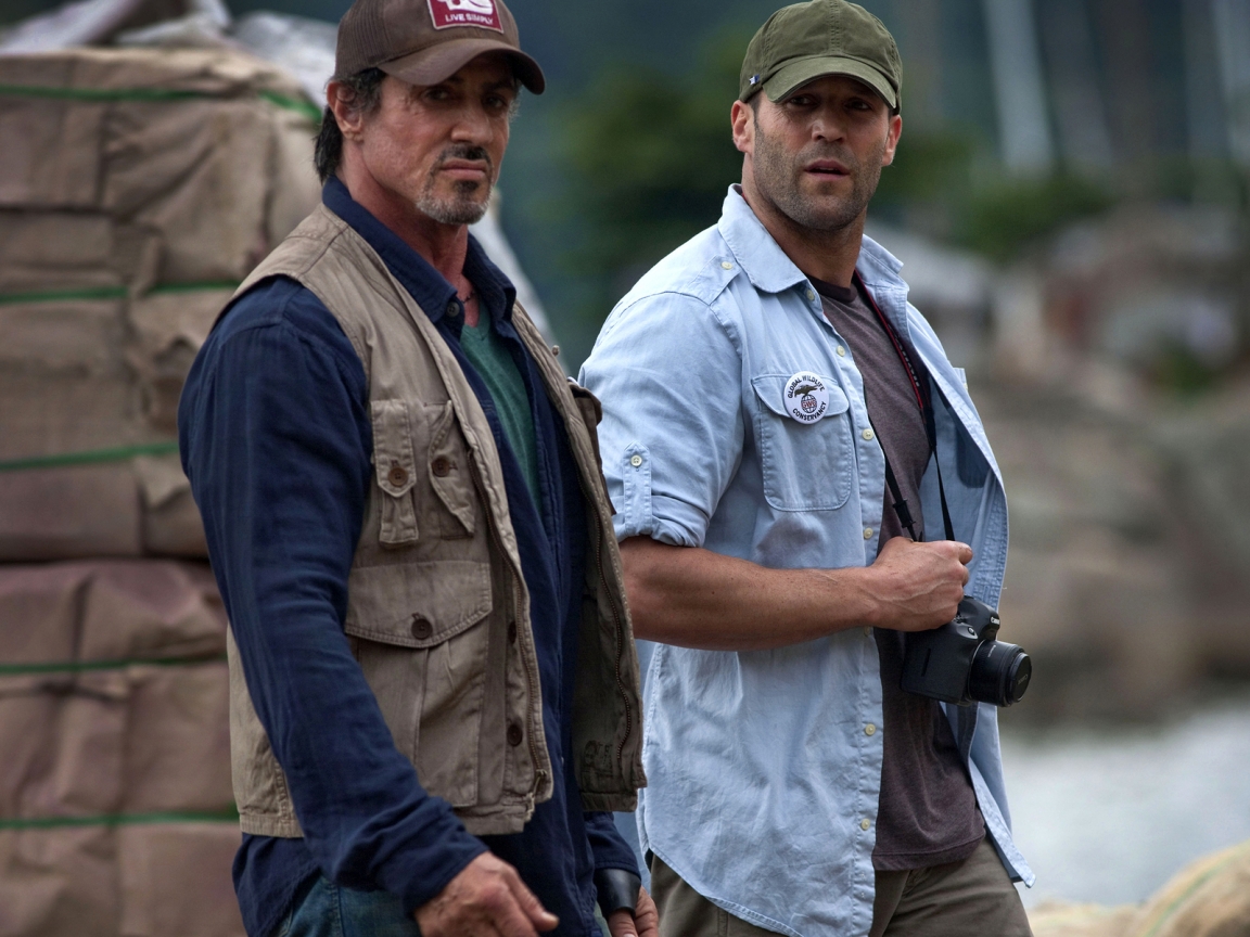 Jason Statham and Sylvester Stallone  for 1152 x 864 resolution