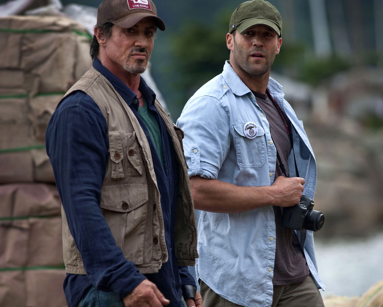 Jason Statham and Sylvester Stallone  for 1280 x 1024 resolution
