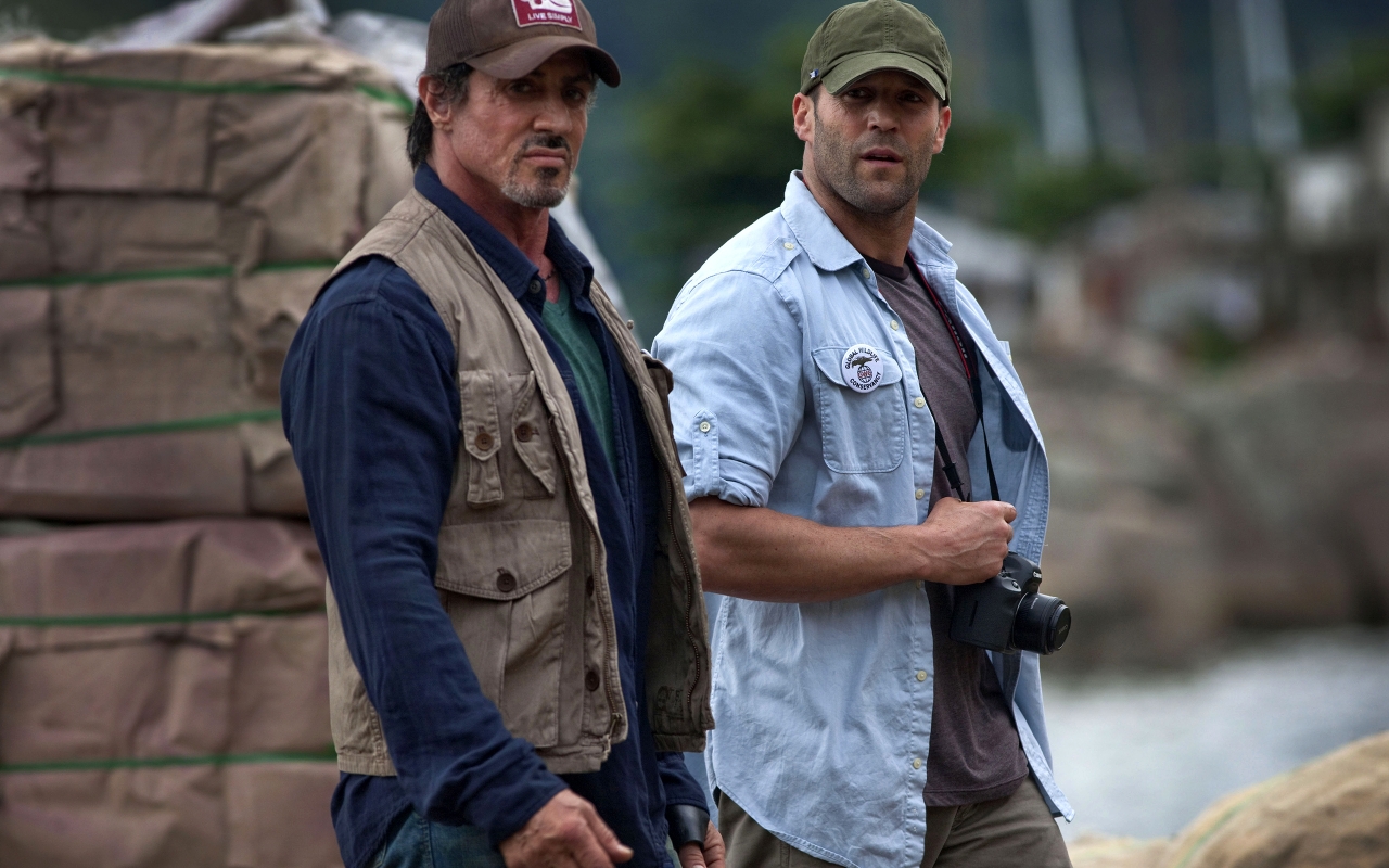 Jason Statham and Sylvester Stallone  for 1280 x 800 widescreen resolution