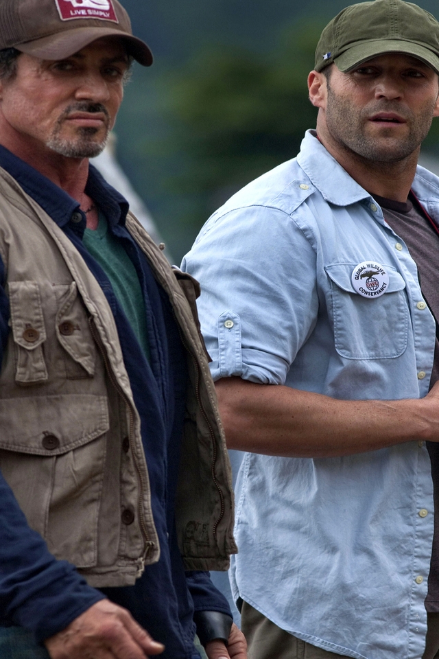 Jason Statham and Sylvester Stallone  for 640 x 960 iPhone 4 resolution