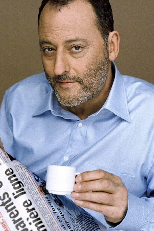 Jean Reno Coffee Time for 640 x 960 iPhone 4 resolution