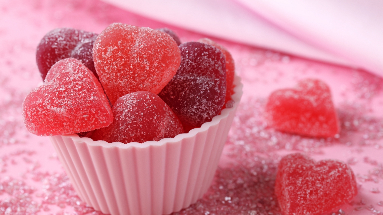 Jelly Hearts for 1280 x 720 HDTV 720p resolution